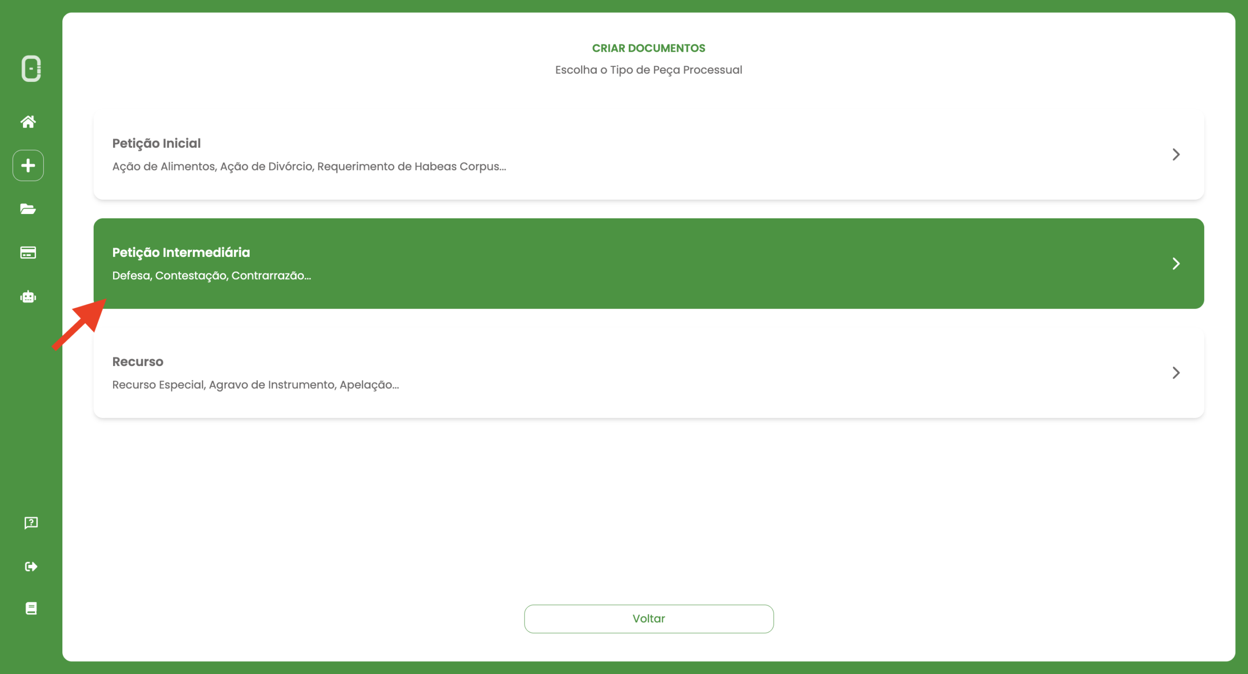 Petição intermediária Cria.AI Petição intermediária Cria.AI