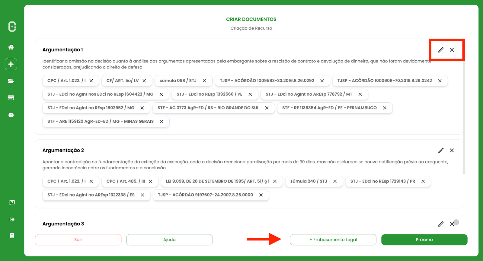 Embargos de declaraçao adminsitrativo com IA