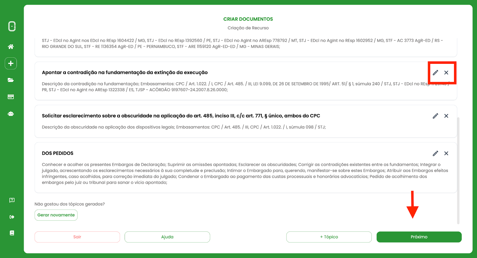 modelo Embargos de Declaração Tributário