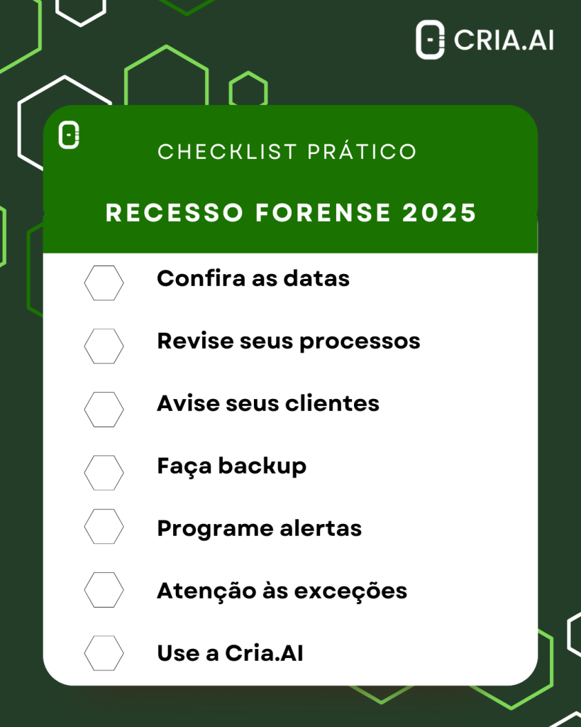 recesso forense 2025
