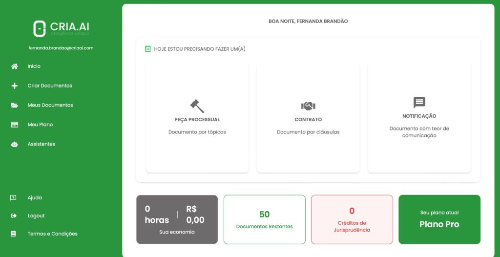 Cria.AI petição inicial
