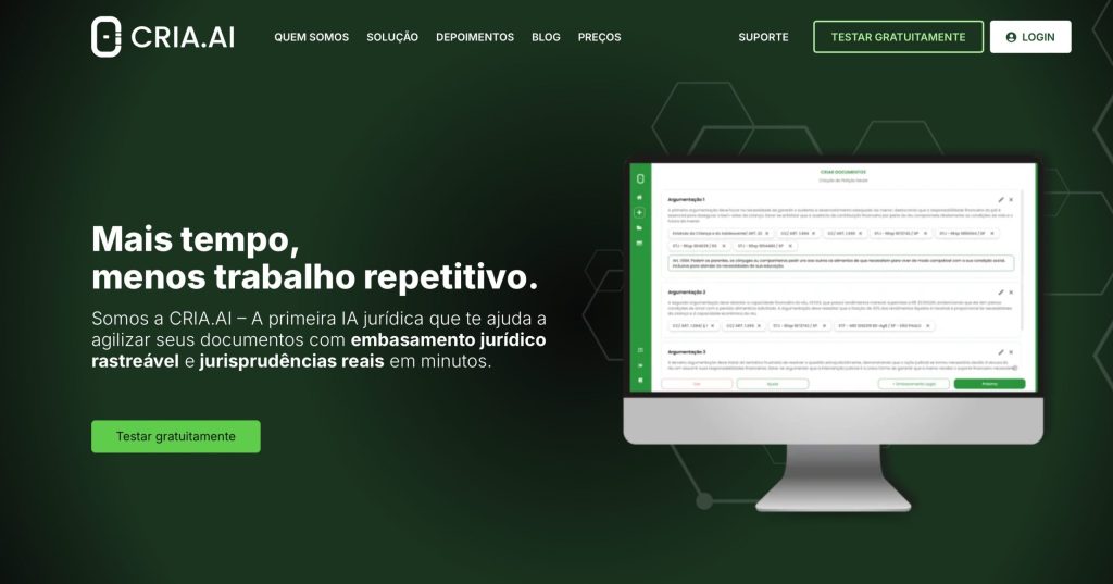 CRIA.AI IA para advogados