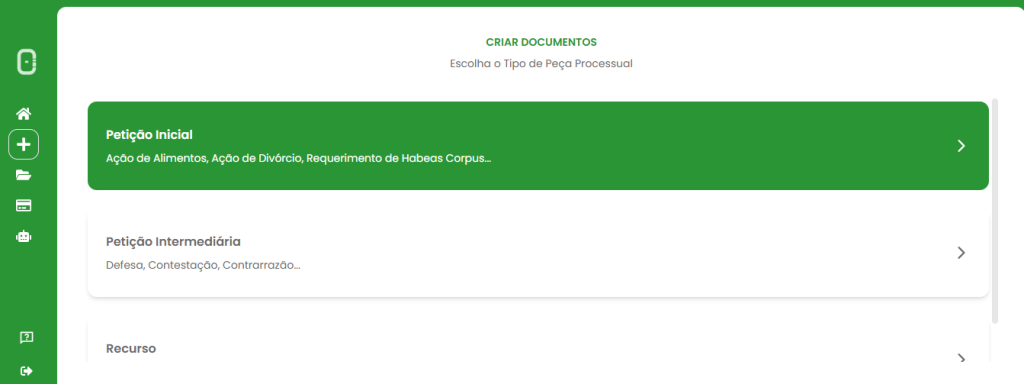 Petição inicial com IA