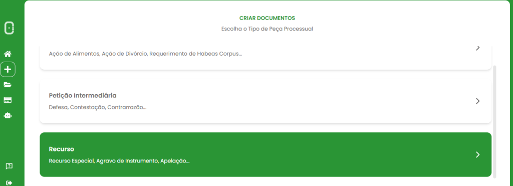 Recurso adesivo com IA